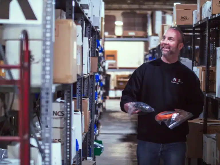 NCS employee sorting parts