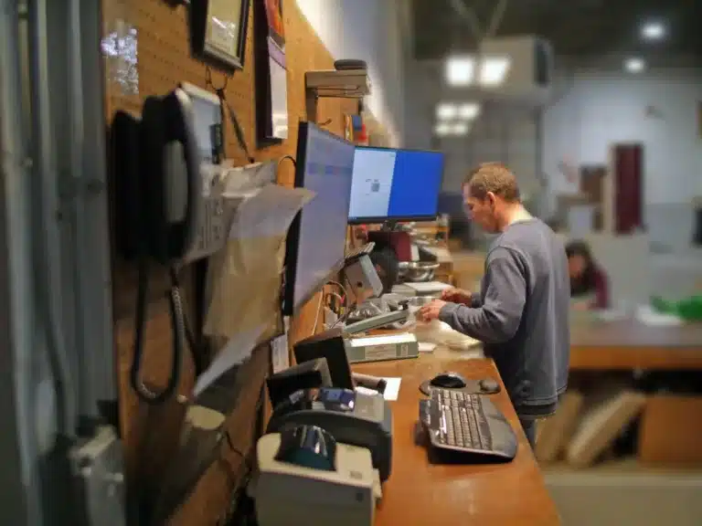 North Coast Seal employee working in warehouse