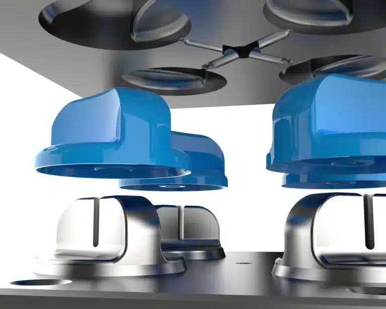 3D render of plastic moulding machine